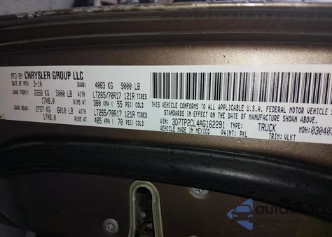 2010 Dodge Ram 2500 Laramie z USA, uszkodzony, nr VIN 3D7TP2CL4AG162291